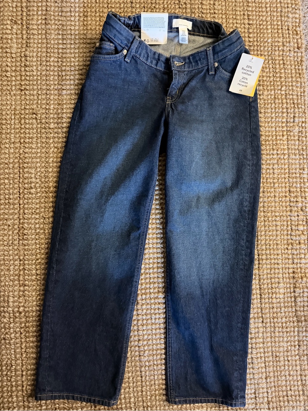 Women’s Dark Blue Straight-Leg Jeans - Unbranded